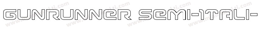 Gunrunner Semi-Itali字体转换